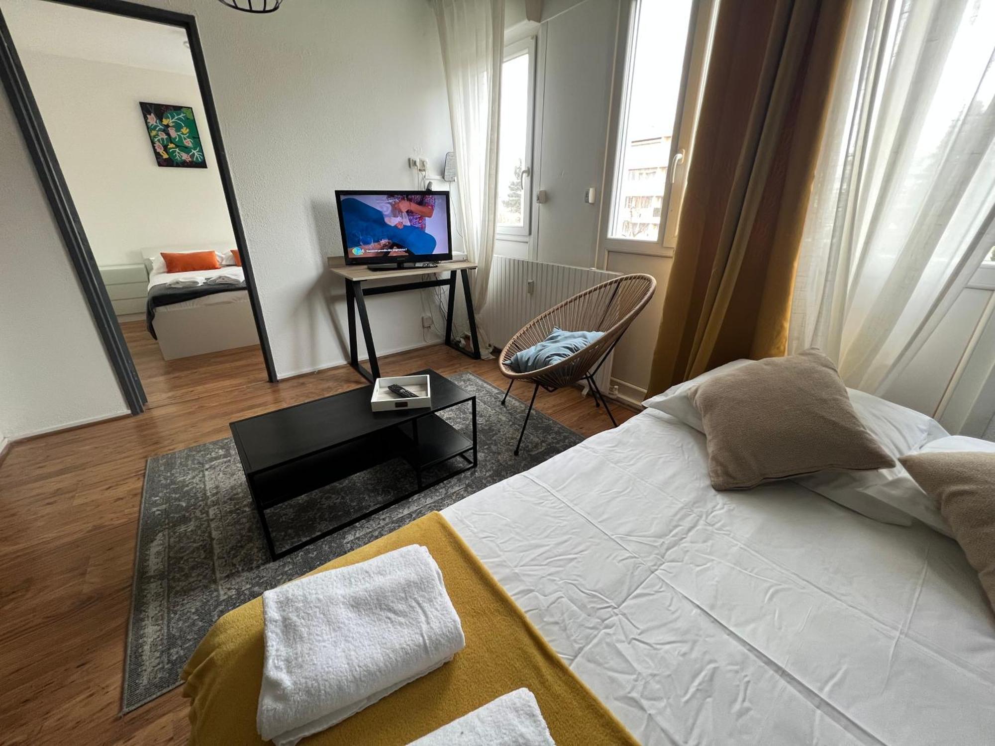 Mon Palmier Grand Appartement Parking Un-Sejour-A-Part Metz Luaran gambar